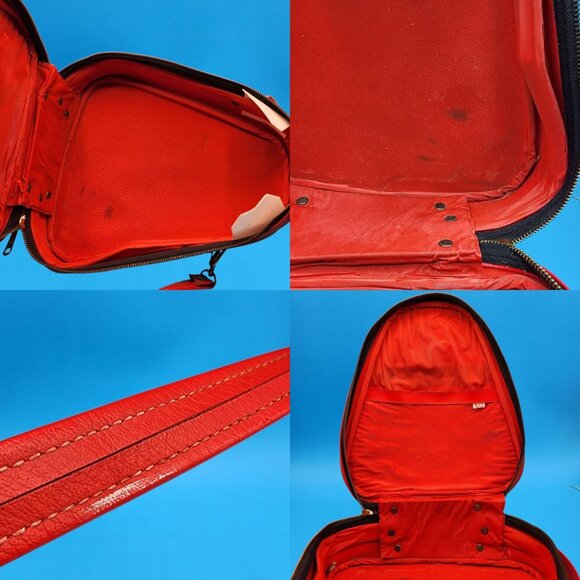 Mid Century Modern Siamese Cat Handbag 1950s 1960s Red White Japan Purse - Picture 10 of 11